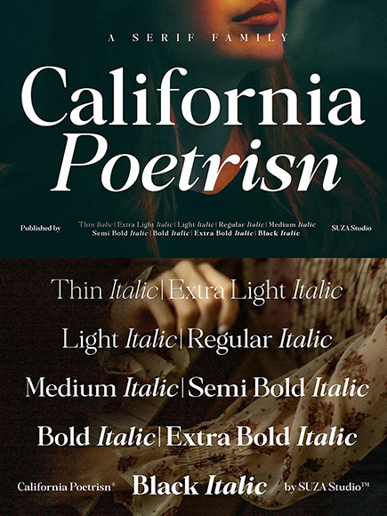 шрифт California Poetrisn